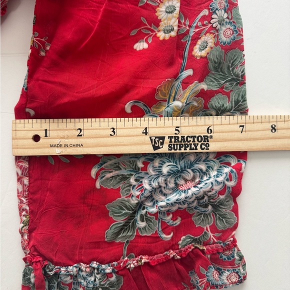 Tianello floral Print Blouse size Large - Picture 7 of 12